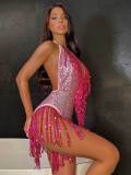 SC Sexy Sequin Tasse Backless One Piece Swimsuit DYSC-DY23A1056YYB110413