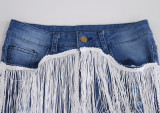 SC Holes Tassel Washed Jeans ME-378