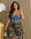 SC Loose Casual Camouflage Tassel Shorts LSD-2204