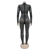 SC Hot Drill Fashion Long Sleeve Jumpsuit BY-6958