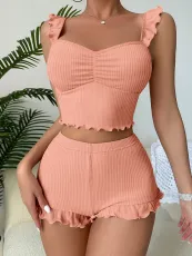 SC Sexy Fly Sleeve Camisole Shorts Pajama Set GLSY-ZT0011