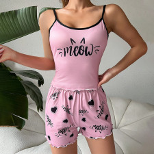 SC Sexy Pajamas Sleeveless Camisole Shorts Homewear Set GLSY-W0298