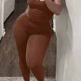 SC Sexy Solid Tank Tops Pants Sport 2 Piece Set LSD-135444