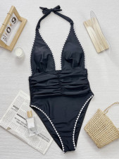 SC Solid Color Sexy One Piece Swimsuit CSYZ-919
