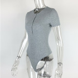 SC Short Sleeve Solid Color Bodysuit GZJF-ZJ1278