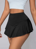 SC Solid Color Sport Mini Skirt YH-5318