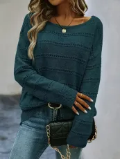 SC Plus Size Fashion Long Sleeve Knit Sweater FSXF-748