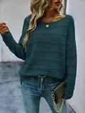 SC Plus Size Fashion Long Sleeve Knit Sweater FSXF-748