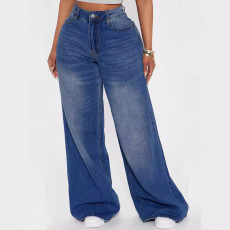 SC Fashion Loose Drag Floor Wide Leg Jeans GKNF-TSX-11030