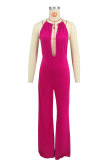 SC Sexy Solid Color Backless Jumpsuit XHXF-8700