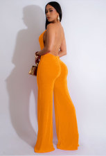 SC Sexy Solid Color Backless Jumpsuit XHXF-8700