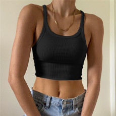 SC Sleeveless U Neck Slim Sexy Tank Top GZJF-ZJ2575