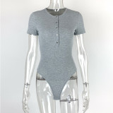 SC Short Sleeve Solid Color Bodysuit GZJF-ZJ1278