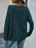 SC Plus Size Fashion Long Sleeve Knit Sweater FSXF-748
