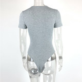 SC Short Sleeve Solid Color Bodysuit GZJF-ZJ1278