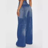 SC Fashion Loose Drag Floor Wide Leg Jeans GKNF-TSX-11030