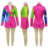 SC Fashion Printed Suit Short Pants 2 Piece Set YF-X20004