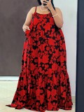 SC Plus Size Summer Holiday Sling Dress GWSF-215063342