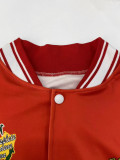 SC Plus Size Long Sleeve Tops Baseball Jacket GAWE-6275