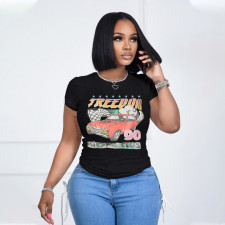 SC Casual Round Neck Print T Shirt HNIF-2403