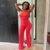 SC Fashion Single Shoulder Straight Jumpsuit XEF-48810