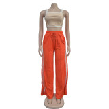 SC Stripe Patchwork Solid Sport Pants BY-6960