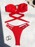 SC Solid Color Bikinis 2pcs Swimsuit CASF-6725