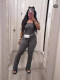 SC Solid Color Tight Tube Tops Jumpsuit GYZY-8918