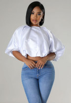 SC Fashion 3/4 Sleeve Print Loose Top XHXF-428
