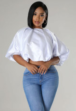 SC Fashion 3/4 Sleeve Print Loose Top XHXF-428