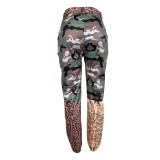 SC Camouflage Leopard Print Casual Pant (With Belt) LSL-LS6435