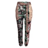 SC Camouflage Leopard Print Casual Pant (With Belt) LSL-LS6435