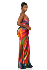 SC Fashion Print Sling Maxi Dress XHXF-424