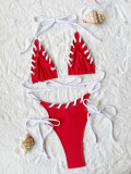SC Hang Neck Patchwork Bikinis 2 Piece Swimsuit CASF-6697