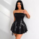SC Sleeveless Sequin Mini Dress NY-K3259