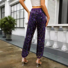 SC Fashion Sequin Loose Tie Pants GYLY-10511