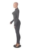 SC Long Sleeve Solid Zipper Sport Jumpsuit GXYF-H0419
