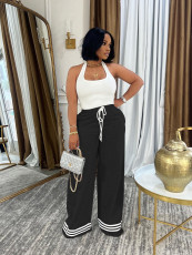 SC Solid Color Drawstring Tie Pants BS-1368