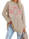 SC Loose Letter Print Drop Shoulder Sleeve T Shirt GSGS-2080
