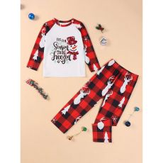 SC Family Christmas Printed Homewear Pajamas Parent-Child Clothing GSGS-0599#