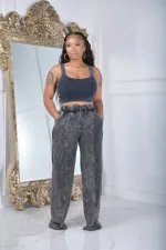 SC Fashion Loose Printed Wide Leg Pants SXF-A89020