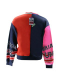 SC Patchwork Color Block Letter Print Sweatshirt SFY-537