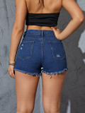 SC Studded Cross Denim Shorts GZHY-25110