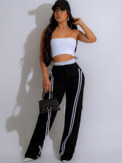 SC Casual Spliced Sport Straight Leg Pants MIL-065