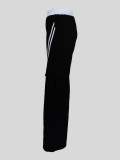 SC Casual Spliced Sport Straight Leg Pants MIL-065