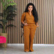 SC Solid Loose Zipper Drawstring Pants Sport 2-Piece Set BGN-331
