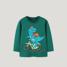 SC Kids Boys Cartoon Dinosaur Print Pullover Top GASD-5258