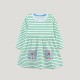 SC Kids Girl Striped Round Neck Pocket Print Princess Dress GASD-1518