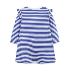 SC Kids Girls Striped Fly Sleeve Knit Princess Dress GASD-1535