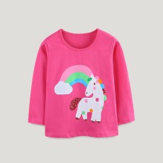 SC Kids Girl's Unicorn Print Casual T-Shirt GASD-5374